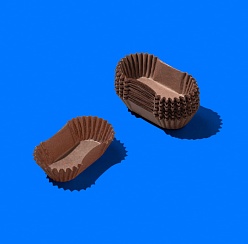 Капсула бумажная овал CAPSULE OV Brown 30*65*22,5 мм G (1000 шт./уп., 10000 шт./кор.)