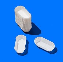 Капсула бумажная овал CAPSULE OV White 28*78*25 мм G (1000 шт./уп., 10000 шт./кор.)