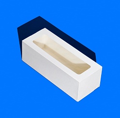 Упаковка с ложементом ForGenika CAKE ROLL с окном Белый 300*120*100 мм (10 шт./уп., 100 шт./кор.)