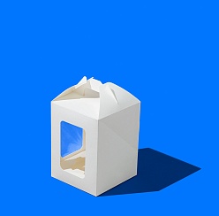 Упаковка с ложементом ForGenika JUMPL с окном белый 120*120*160 мм ST (25 шт./уп., 200 шт./кор.)