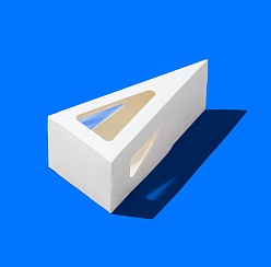 Упаковка с ложементом ForGenika PIE III Window White 160*160*80*60 мм ST (25 шт./уп., 500 шт./кор.)