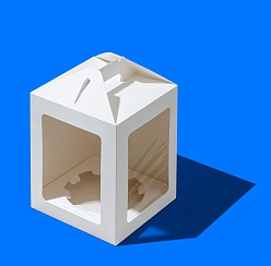 Упаковка с ручкой и ложементом ForGenika JUMPL 2 Окна Белый 180*180*220 мм (25 шт./уп., шт./кор.)