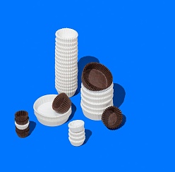 Капсула бумажная круг ForGenika CAPSULE O Brown 50*30 мм C (1000 шт./уп., 10000 шт./кор.)