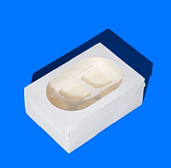 Упаковка с ложементом ForGenika MUF 6 PRO I Window White (25 шт./уп., 100 шт./кор.)