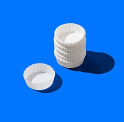 Капсула бумажная круг ForGenika CAPSULE O White 45*26 мм C (1000 шт./уп., 10000 шт./кор.)