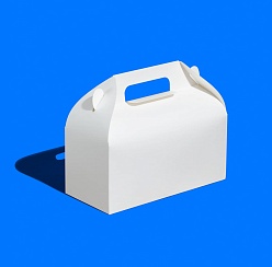 Упаковка с ручками ForGenika HANDLE DOM White 260*120*120 мм ( шт./уп., шт./кор.)