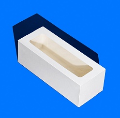 Упаковка с ложементом ForGenika CAKE ROLL с окном белый 300*120*100 мм ST (10 шт./уп., 100 шт./кор.)