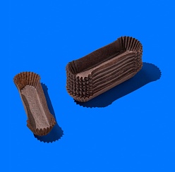 Капсула бумажная овал CAPSULE OV Brown 35*136*26,5 мм G (1000 шт./уп., 4000 шт./кор.)